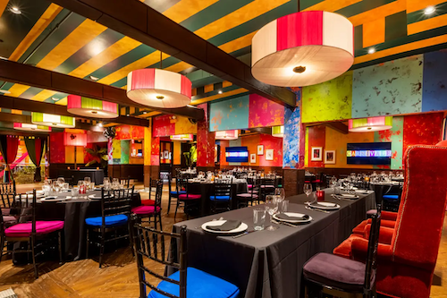 Festival party room at Carnivale restaurant in Chicago